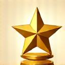 Icon representing a points system (star and coin).